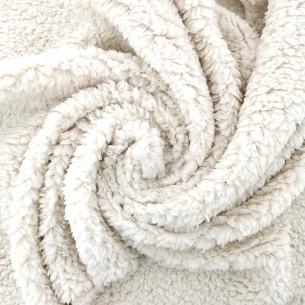 Sherpa Fleece Fabric Warm Textured Fleece Material
